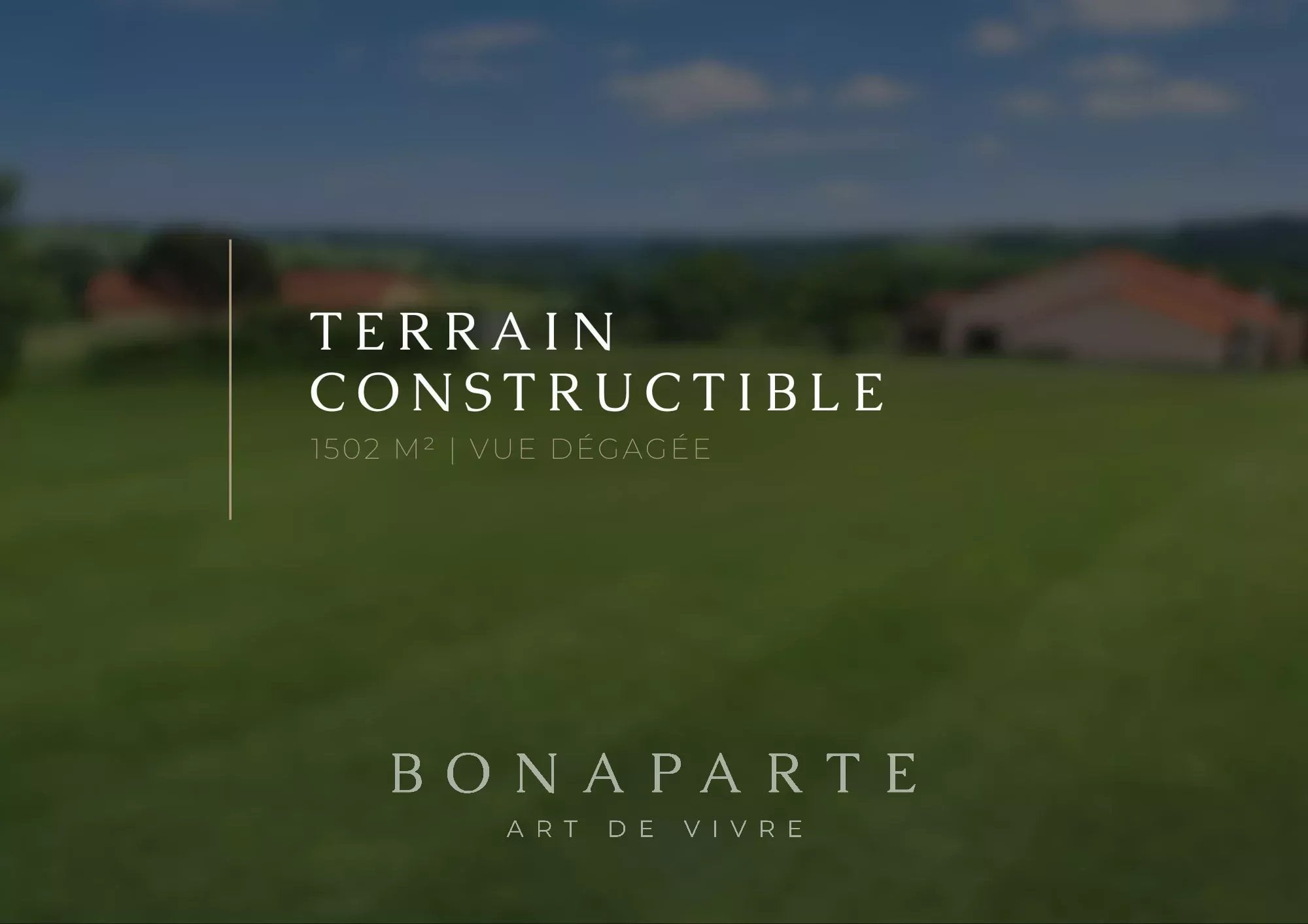 TERRAIN CONSTRUCTIBLE DANS SECTEUR CALME